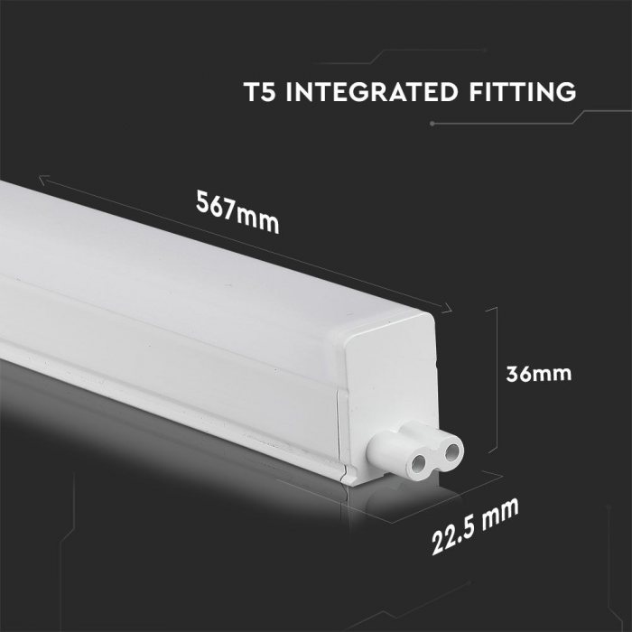 Lampa LED T5 V-TAC, 7W, Conectabila, Cip Samsung, 60cm, 5 ani Garantie [12]