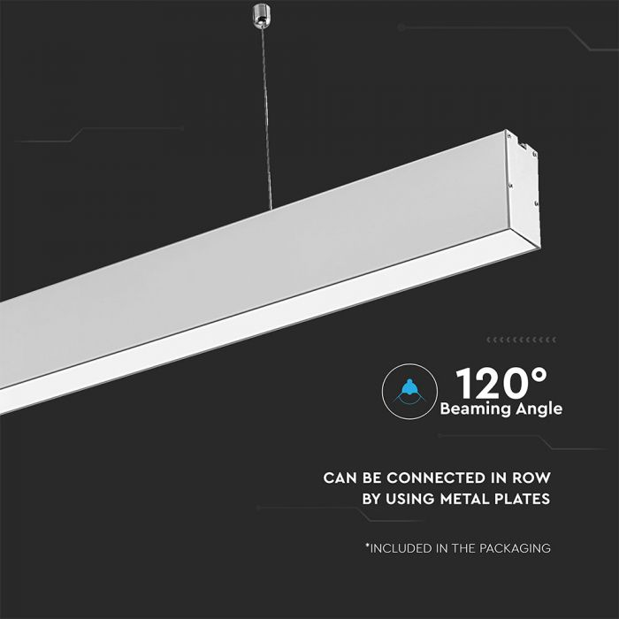 Lampa liniara cu cip Samsung 40W, V-TAC, Montaj suspendat, 4000K [3]