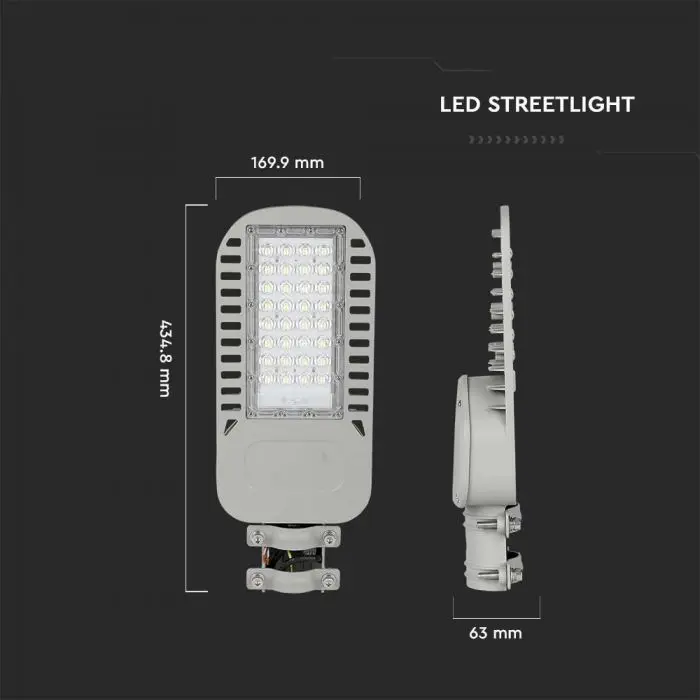 Lampa Stradala LED V-TAC, 50W, Slim, 6850lm, Cip Samsung, 135lm/W, 5 ani Garantie [12]