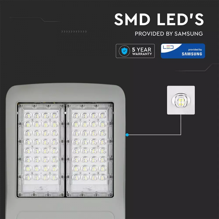 Lampa Stradala LED V-TAC, Cip SAMSUNG, 140lm/W, Driver Inventronics, 5700K [4]