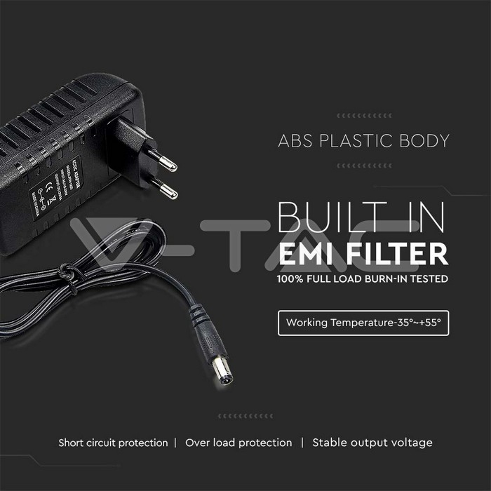 Sursă alimentare LED 30W 12V 2.5A Plastic IP44 [2]