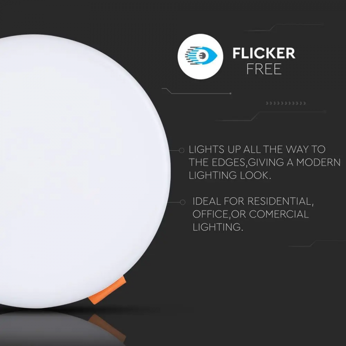 Mini Panou LED V-TAC, Cip Samsung, Ajustabil, Rotund, 5 ani Garantie [5]
