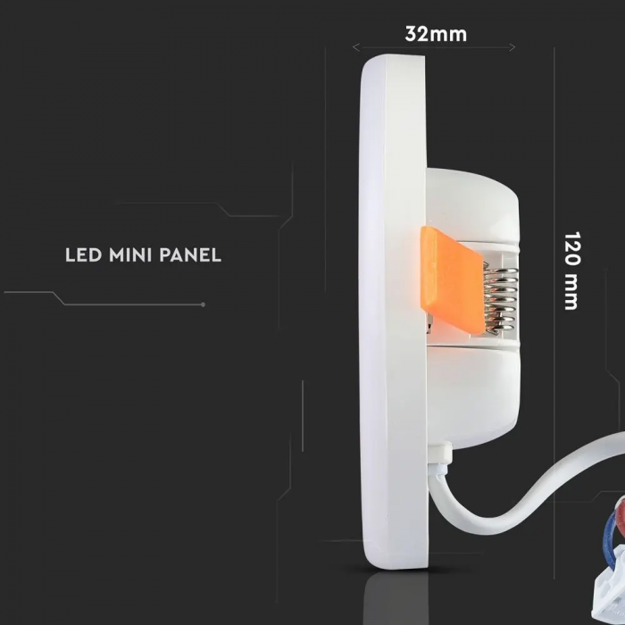 Mini Panou LED V-TAC, Cip Samsung, Ajustabil, Patrat, 5 ani Garantie [7]