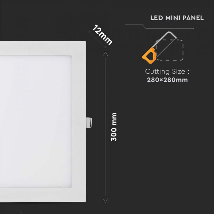 Panou LED 36W 4000K - formă pătrată [3]