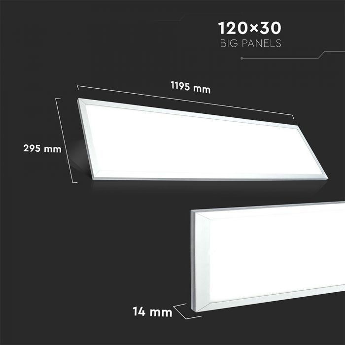 Panou LED 45W 1200 x 300 mm - 6500 K, driver inclus [4]