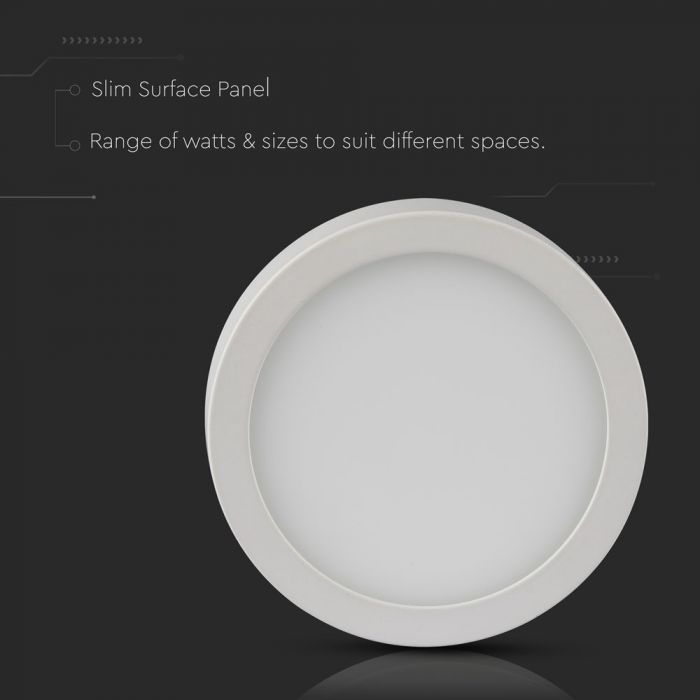 Panou Led rotund V-TAC, 12W, Montaj aplicat [6]