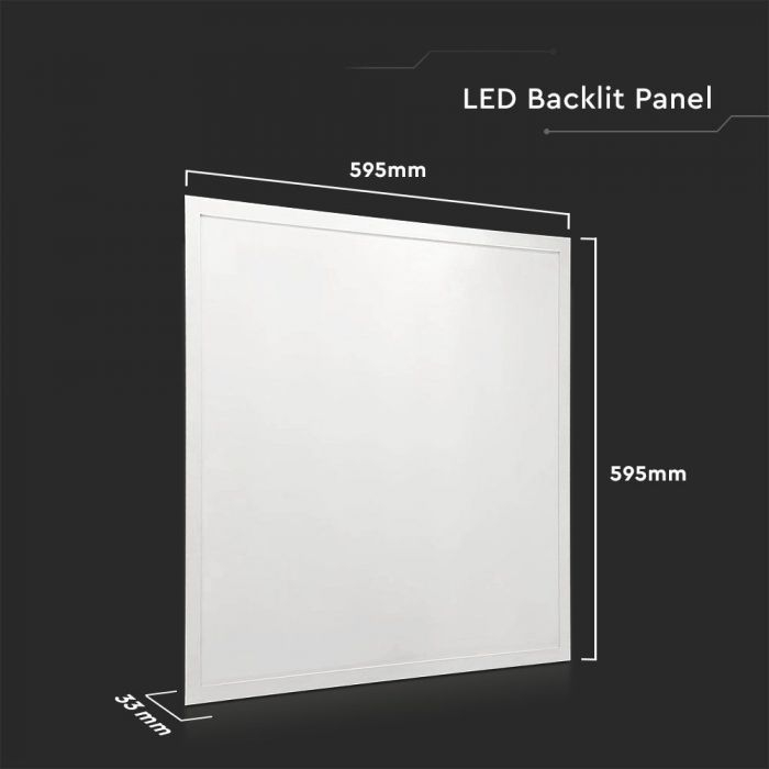 Panou LED V-TAC 60x60, 36W, 120lm/W, IP20, 4000K, Driver Integrat, Montaj Incastrat [4]