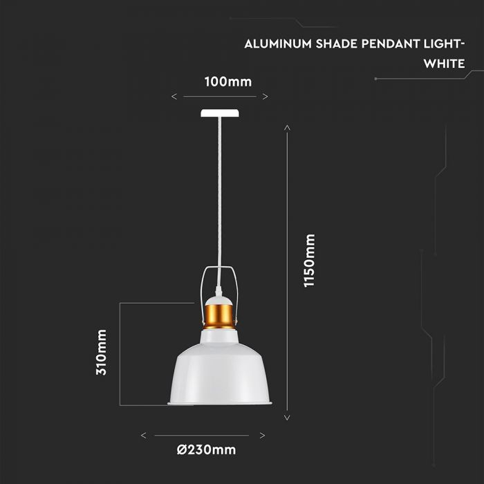 Pendul Aluminiu, Alb, V-TAC [5]