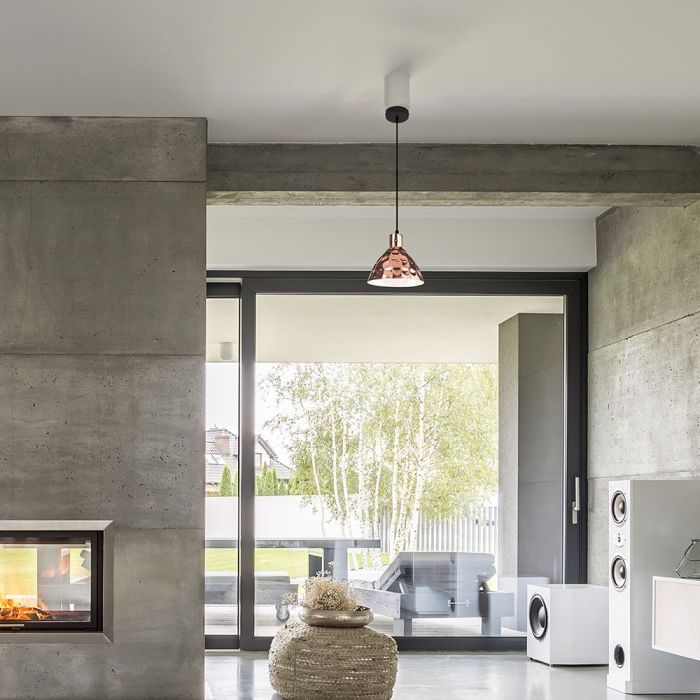 Pendul aspect cupru V-TAC, Soclu E27, Ø300 [4]