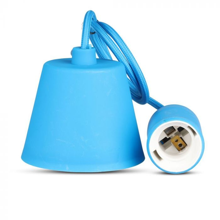 Pendul din silicon V-TAC, E27, Albastru [3]