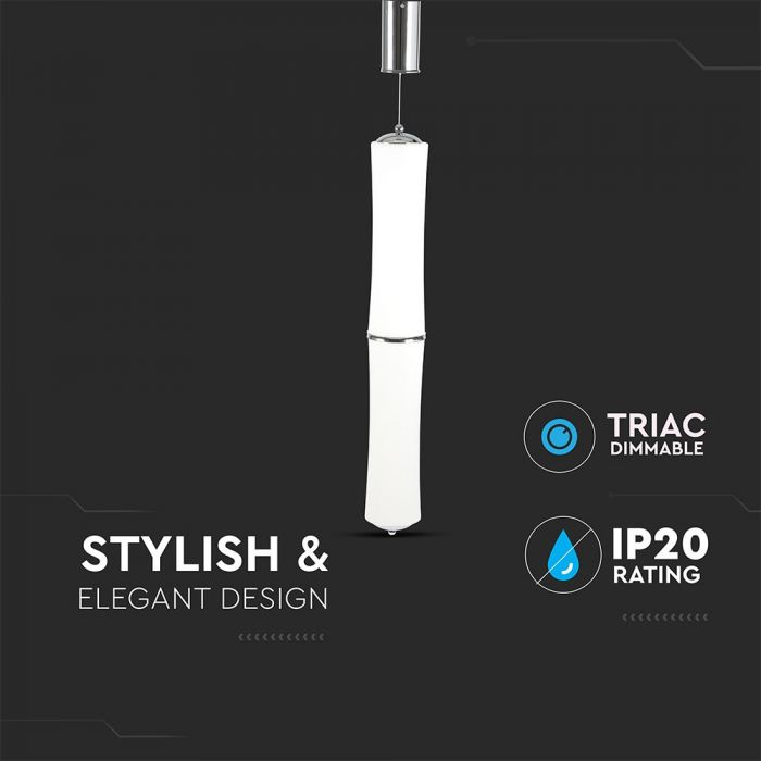 Pendul LED V-TAC, 32W, Dimabil, Lumina Calda [4]