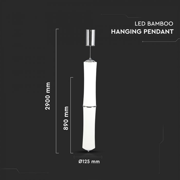 Pendul LED V-TAC, 32W, Dimabil, Lumina Calda [3]
