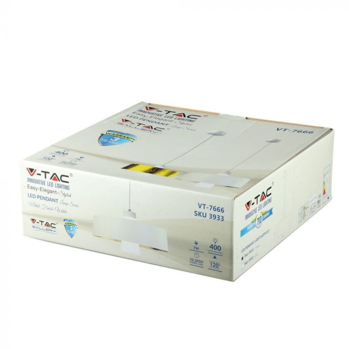 Pendul LED V-TAC, 7W, Lumina Calda [3]