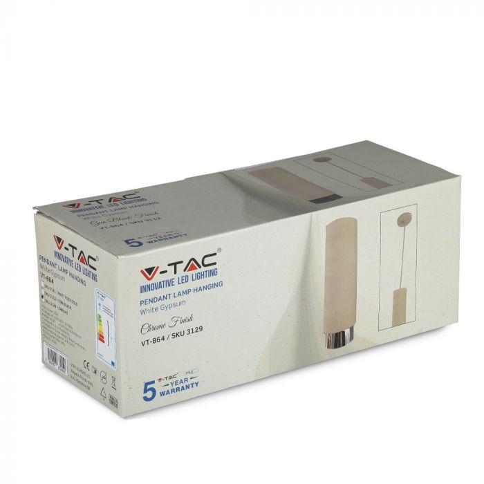 Pendul LED V-TAC, Gips, Soclu GU10 [3]