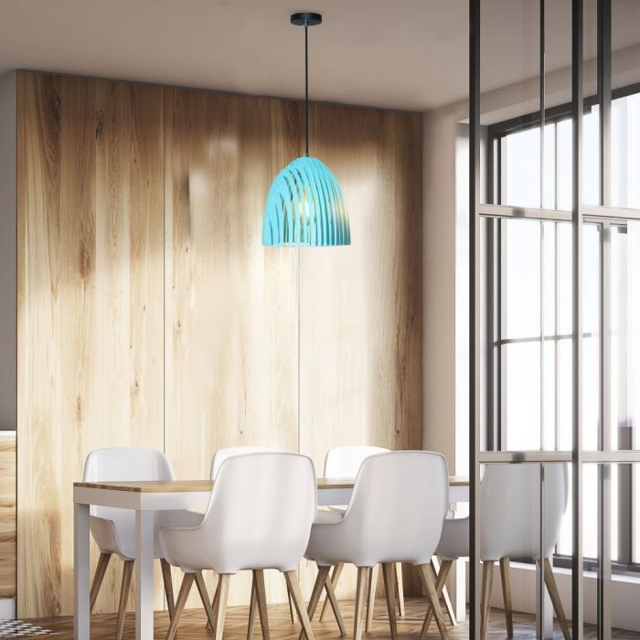 Pendul LED V-TAC, Soclu E27, Albastru [3]