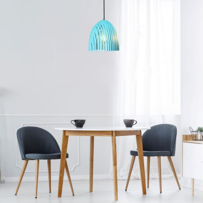 Pendul LED V-TAC, Soclu E27, Albastru [4]