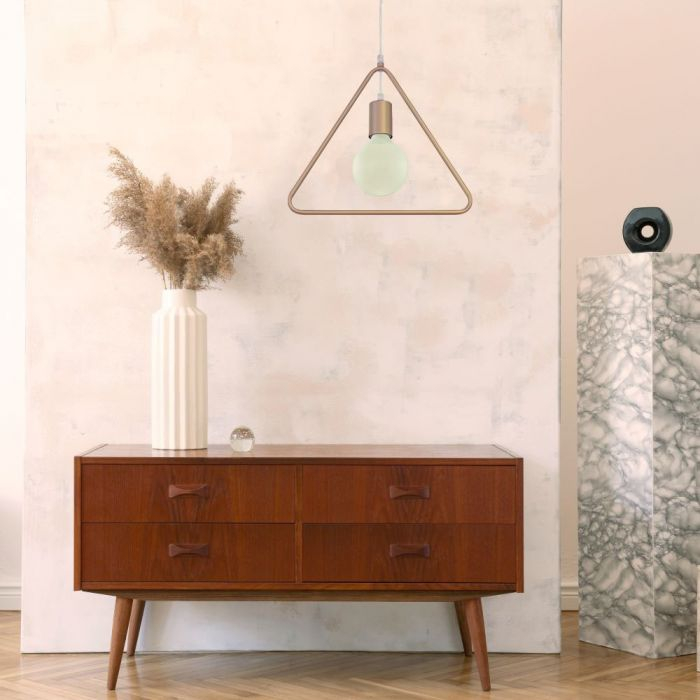 Pendul LED V-TAC, Soclu E27, Champagne-Gold [3]