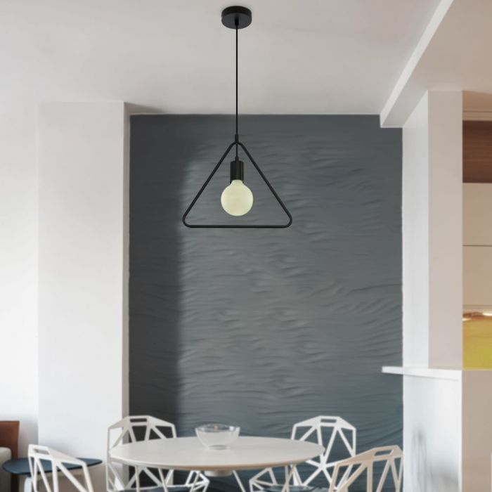 Pendul LED V-TAC, Soclu E27, Negru [2]