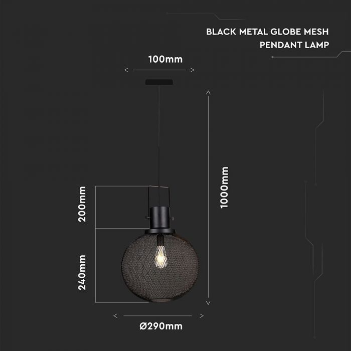 Pendul Metalic V-TAC, E27 [2]