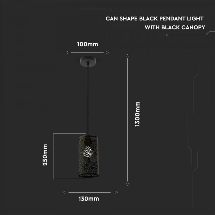 Pendul negru mat V-TAC [3]