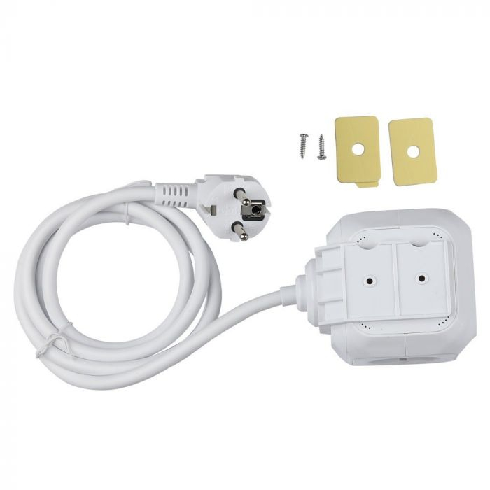 Priza cu 4 Circuite  si Mufa Usb Cubica V-TAC, 3G, 1.4m [3]