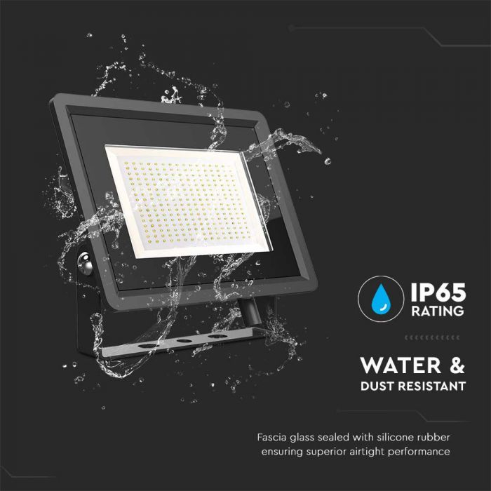 Proiector 200W, 4000K, Negru, IP65, 17600 lumeni [5]