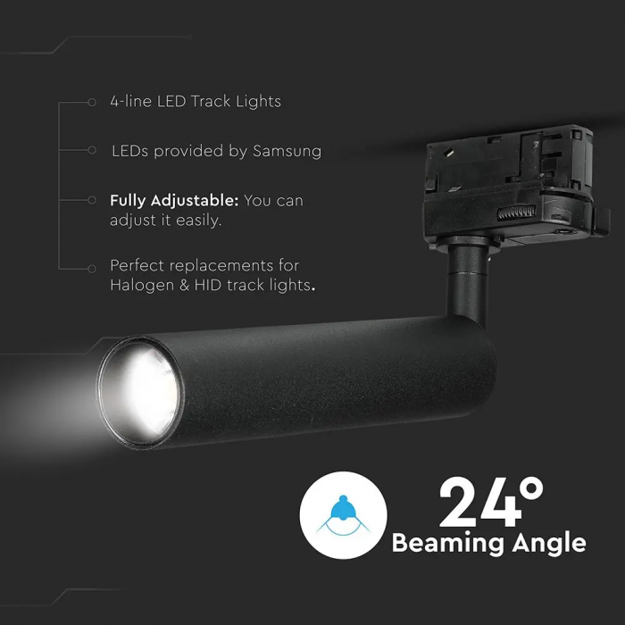 Proiector de sina LED V-TAC, Cip Samsung, 5 ani Garantie, CRI>90, Negru [6]