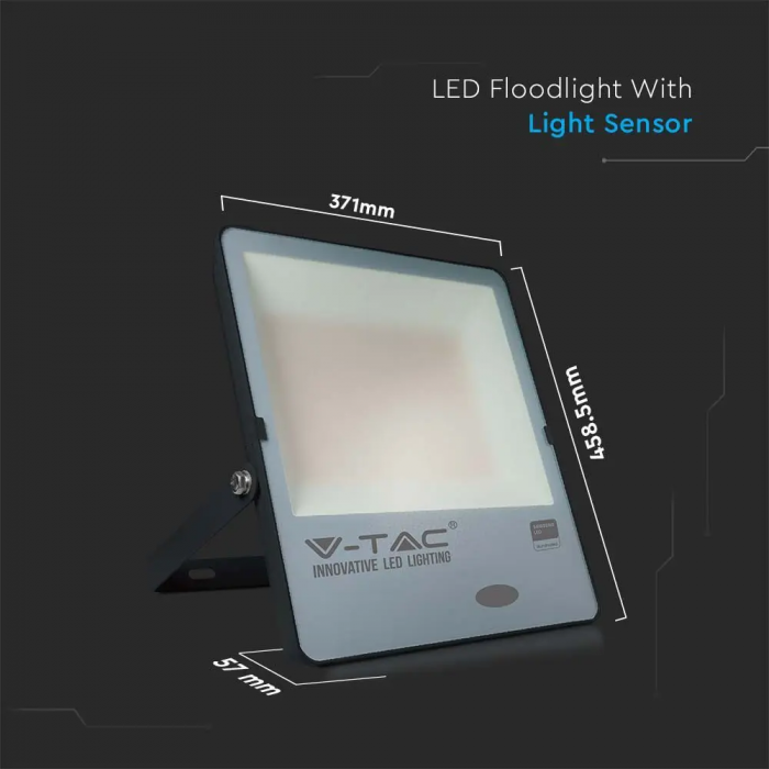 Proiector LED V-TAC, Cip SAMSUNG, 100lm/W, Senzor de Lumina Integrat, 5 ani Garantie [3]