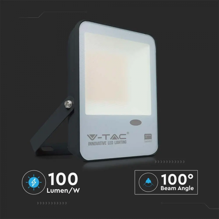 Proiector LED V-TAC, Cip SAMSUNG, 100lm/W, Senzor de Lumina Integrat, 5 ani Garantie [11]