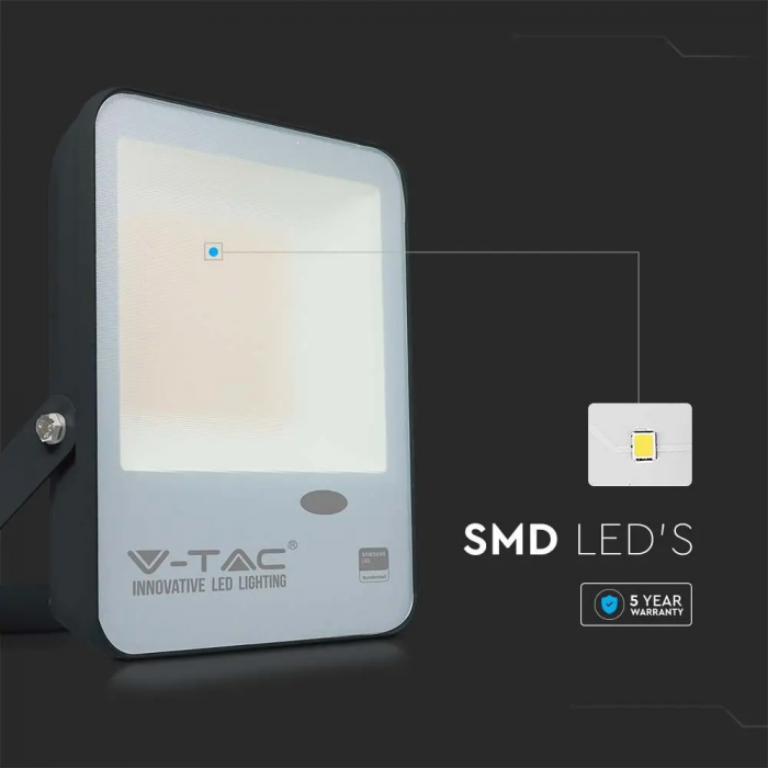 Proiector LED V-TAC, Cip SAMSUNG, 100lm/W, Senzor de Lumina Integrat, 5 ani Garantie [4]