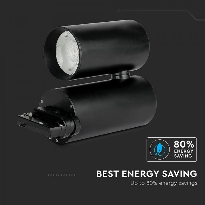 Proiector LED V-TAC, Montaj pe sina, 30W, 6400k [7]