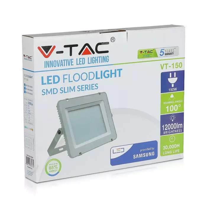 Proiector LED V-TAC Slim, 150W, Cip SAMSUNG, 80lm/w, 12000lm [1]