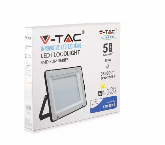 Proiector LED V-TAC Slim, 300W, Cip SAMSUNG, 120lm/w, 36000lm [2]