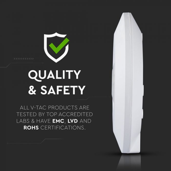Senzor Pir pentru tavan V-TAC, Alb, Plat [9]