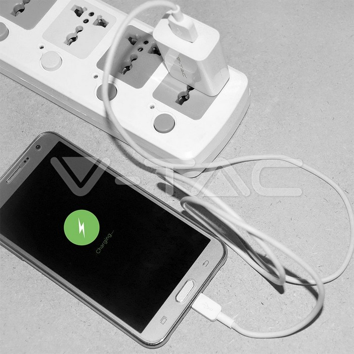 Set incarcare - adaptor de călătorie cablu USB tip C Alb [4]