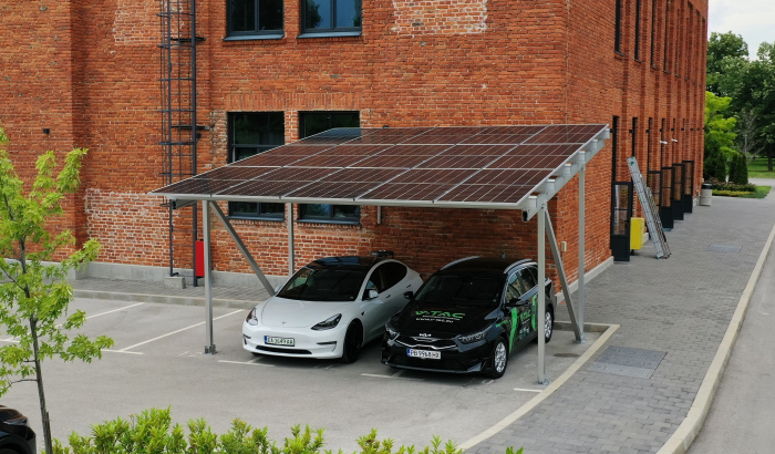 Sistem Solar Carport, Invertor 8kW, Stocare 20kW, Doua Masini [12]
