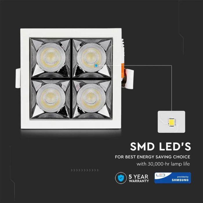 Spot LED V-TAC, 16W, Cip Samsung, Unghi 12° / 38°, 5 ani garantie [11]