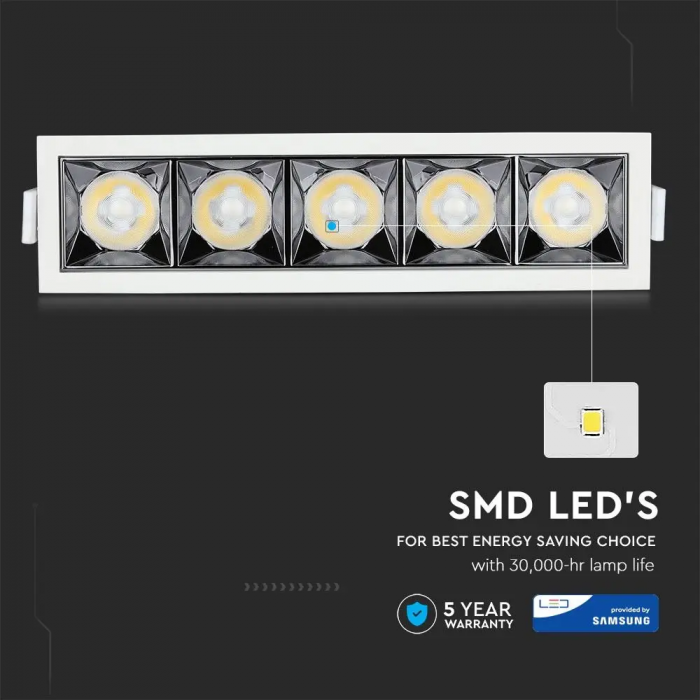 Spot LED V-TAC, 20W, Cip Samsung, Unghi 12° / 38°, 5 ani garantie [11]