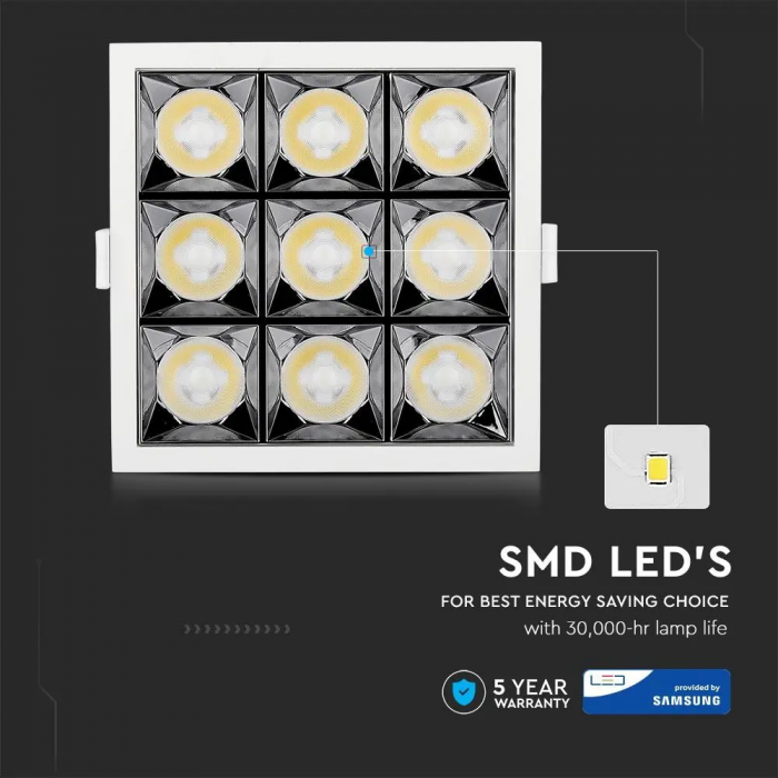 Spot LED V-TAC, 36W, Cip Samsung, Unghi 12° / 38°, 5 ani garantie [11]