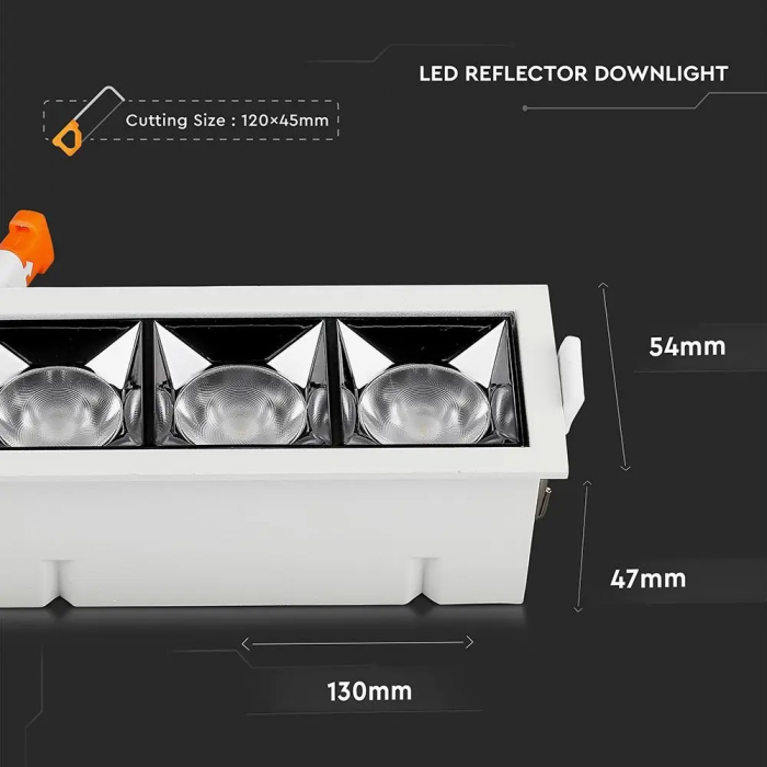 Spot LED V-TAC, 12W, Cip Samsung, Unghi 12° / 38°, 5 ani garantie [7]