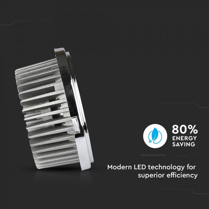 Spot LED V-TAC AR111, 20W, Reflector Schimbabil, 40`D/20`D, Argintiu, 4000K [7]