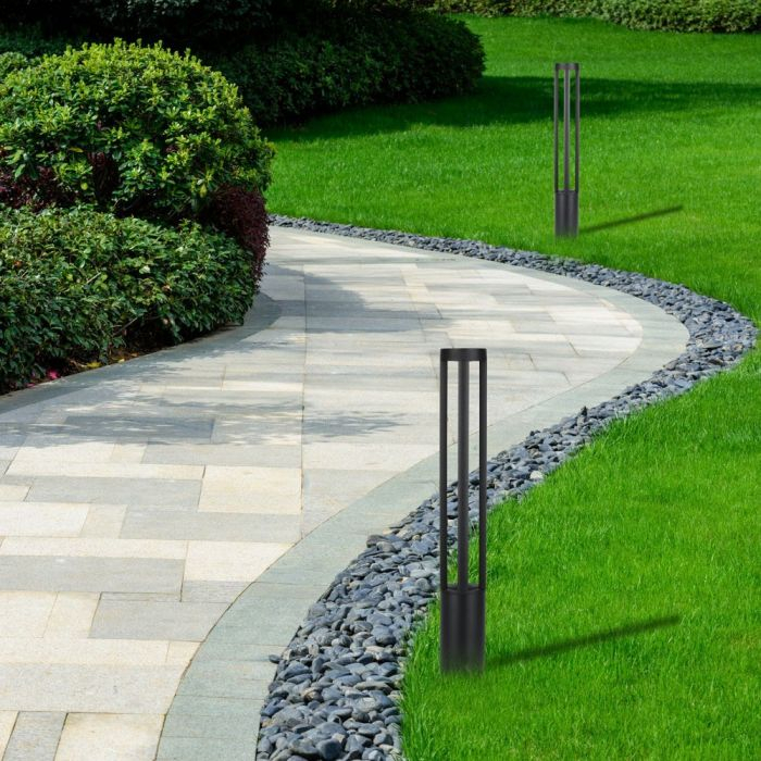 Stalp de gradina LED V-TAC, 10W, 4000k, 80cm, Negru, IP65 [7]