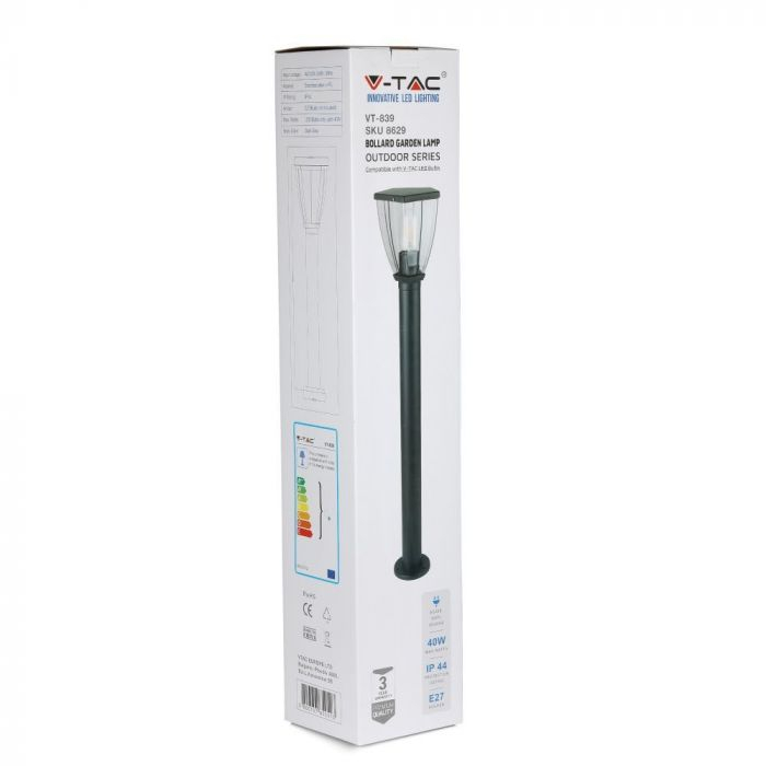 Stalp de gradina LED V-TAC, Soclu E27 [9]