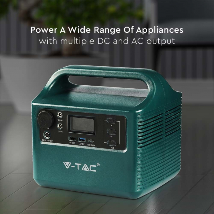 Statie de stocare portabila V-TAC, 300W, Port USB, USB-C, QUICK CHARGE [8]