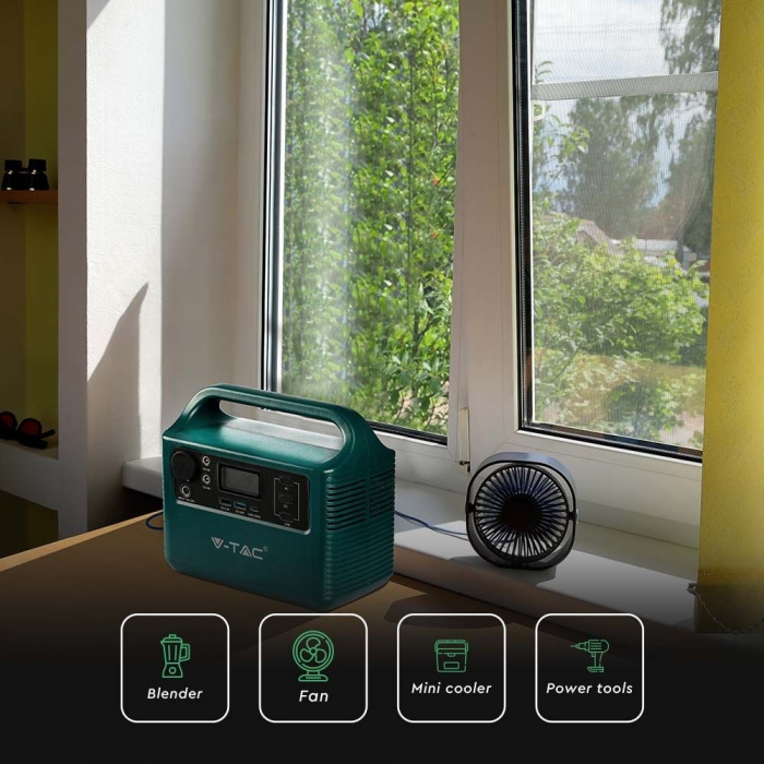 Statie de stocare portabila V-TAC, 300W, Port USB, USB-C, QUICK CHARGE [7]