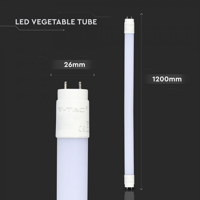 Tub Led 18W V-TAC pentru fructe de mare, T8, G13, 120CM [2]