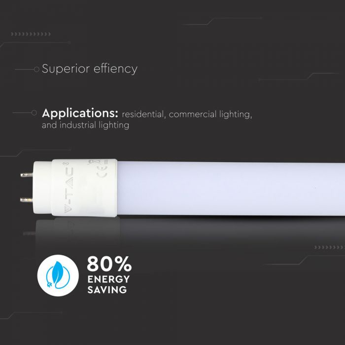 Tub Led T8 V-TAC, 18W, 120 cm ,Nano plastic [6]