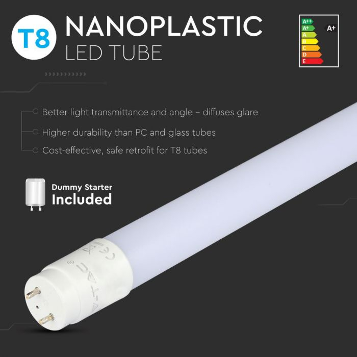 Tub Led T8 V-TAC, 18W, 120 cm ,Nano plastic [4]