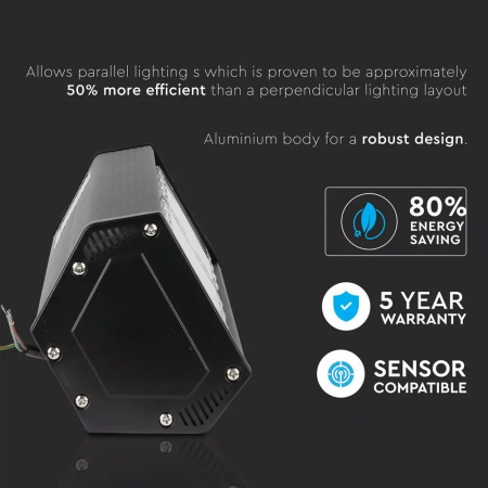 Highbay liniar LED V-TAC, 100W, Cip Samsung, 120lm/W, 5 ani garantie [2]
