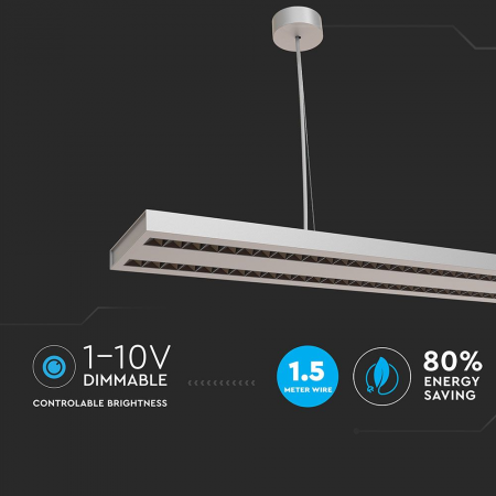 Lampa LED Liniara V-TAC, 60W, Conectabila, Cip Samsung, Lumina Neutra, Dimabila [6]